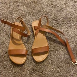 Tan sandals size 8
